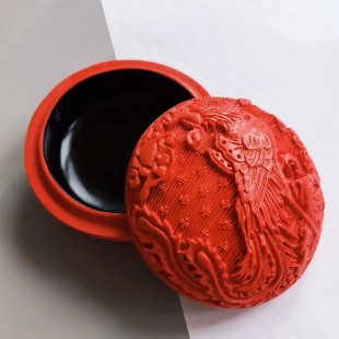 Різьблена лакова скринька для ювелірних виробів у ретро китайському стилі Дракон